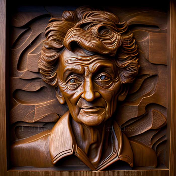 3D model Edith Vonnegut American artist (STL)